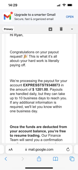 Client payout